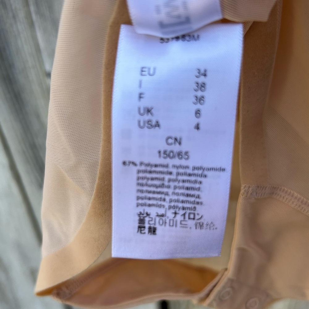 NWT Wolford Tulle Forming Body Suit Clay 4 - Picture 14 of 16